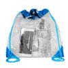 Clear Vinyl Stadium Compliant Drawstring Cinch Bag Backpack