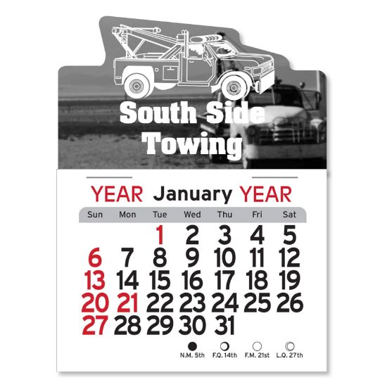 Adhesive Peel-N-Stick® - Tow Truck-Full Color  Calendar 