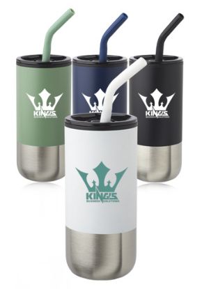 Promotional and Custom 20 oz. Day Off Travel Mugs with Straw