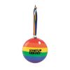 80MM Shatterproof Flat Ornament - Rainbow