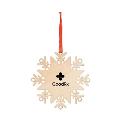 Wooden Snowflake Ornament