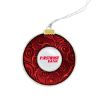 Round Bulb Holiday Ornaments - Red