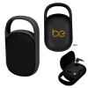 Wireless Earbuds With Speaker & Charging Case - Black