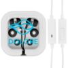 Type-C Earbuds With Microphone - White with Black