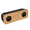 Chrome & Bamboo Wireless Speaker - Black