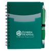 Tri-pocket Notebook & Satin Pen - Green