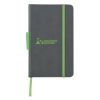 Pemberly Notebook - Gray with Lime Green Trim