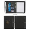 Pebble Grain Zippered Portfolio With Calculator 1