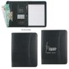 Leather Look Zippered Portfolio With Calculator 1