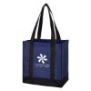 Non-woven Two-tone Shopper Tote Bag - Royal Blue