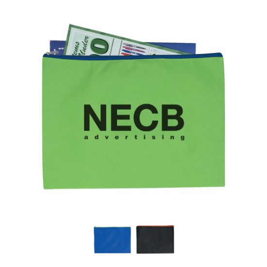 Non-woven Document Sleeve With Zipper