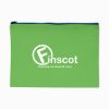 Non-woven Document Sleeve With Zipper - Lime Green