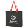 Non-woven Tote Bag - Black with Red Handles