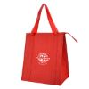 Dimples Non-woven Cooler Tote Bag - Red