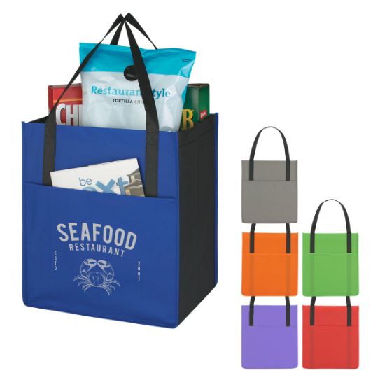 Non-woven Shopper's Pocket Tote Bag