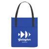 Non-woven Shopper's Pocket Tote Bag - Royal Blue with Black Trim