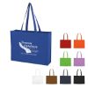 Non-woven Shopper Tote Bag With Hook And Loop Closure