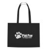 Non-woven Shopper Tote Bag With Hook And Loop Closure - Black