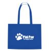 Non-woven Shopper Tote Bag With Hook And Loop Closure - Royal Blue