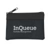 Zippered Coin Pouch - Black with Black Trim