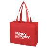 Matte Laminated Non-woven Shopper Tote Bag - Red