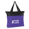 Non-woven Zippered Tote Bag - Purple