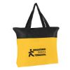 Non-woven Zippered Tote Bag - Yellow