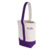 Deux Wine Bottle Tote Bag - Purple