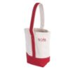 Deux Wine Bottle Tote Bag - Red