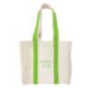 Quatre Wine Bottle Tote Bag - Lime Green