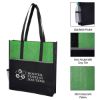 Promenade Non-woven Tote Bag - Lime Green