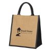 Escape Jute Tote Bag - Black