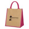 Escape Jute Tote Bag - Pink