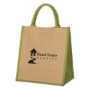 Escape Jute Tote Bag - Lime Green