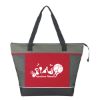 Mega Shopping Cooler Tote Bag - Red with Gray and Black Trim