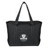 Large Cotton Canvas Yacht Tote Bag - Black