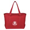 Large Cotton Canvas Yacht Tote Bag - Red