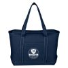 Large Cotton Canvas Yacht Tote Bag - Navy