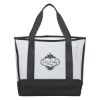 Clear Casual Tote Bag - Clear with Black Trim