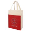 Co-op Canvas Shopper Tote Bag - Natural with Red