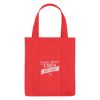 100 Gsm Non-woven Shopper Tote Bag With 100% Rpet Material - Red