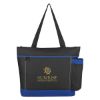 Journey Tote Bag - Black with Royal Blue Trim