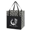 Geometric Non-woven Shopping Tote Bag - Black