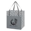 Geometric Non-woven Shopping Tote Bag - Gray