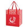 Geometric Non-woven Shopping Tote Bag - Red