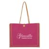 Paradise Jute Tote Bag - Pink