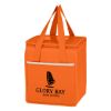 Wave Design Non-woven Cooler Lunch Bag - Orange