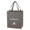 Wave Design Non-woven Shopper Tote Bag - Gray