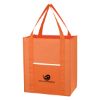 Wave Design Non-woven Shopper Tote Bag - Orange