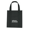 Matte Laminated Non-woven Shopper Tote Bag - Black